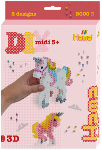 Hama Perles à repasser midi 3D 