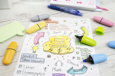 EBERHARD FABER Textmarker Mini Pastell, 6er Etui