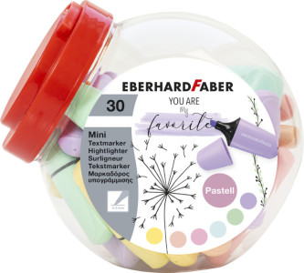 EBERHARD FABER Textmarker Mini Pastell, 30er Bonboniere
