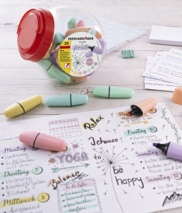 EBERHARD FABER Textmarker Mini Pastell, 30er Bonboniere