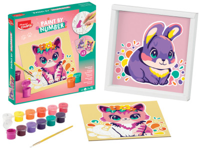 Maped Creativ Coffret de peinture au numéro Chien & Renard