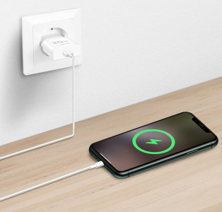 LogiLink Chargeur secteur USB, 1x USB-C (PD), 20 W, blanc