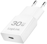 LogiLink Chargeur secteur USB, USB-C (PD), 30 W, blanc LogiLink Chargeur secteur USB, USB-C (PD), 30 W, blanc