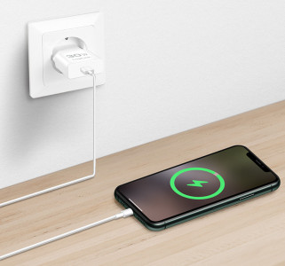 LogiLink Chargeur secteur USB, USB-C (PD), 30 W, blanc