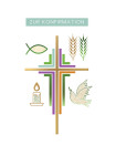 Carte de confirmation Cactus « Croix » Carte de confirmation Cactus « Croix »