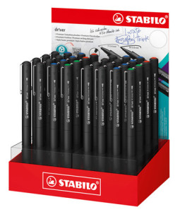 STABILO Fineliner dr!ver F/M, 32er Display