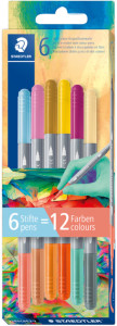 STAEDTLER Doppelfasermaler Edition 1, 6er Kartonetui