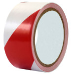 rillprint Bande de marquage au sol, 50 mm x 33 m,rouge/blanc