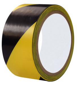 rillprint Bande de marquage au sol, 50 mm x 33 m,rouge/blanc