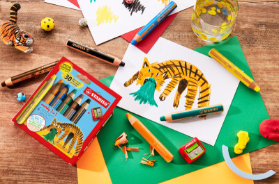 STABILO Multitalentstift woody 3 in 1, 6er Etui Tiger