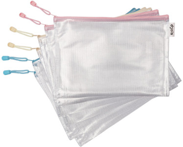 djois by tarifold Pochette à zip ZIPPER Pastel, A3, assorti