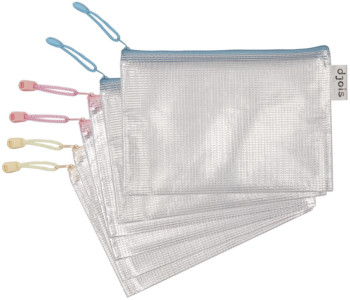 djois by tarifold Pochette à zip ZIPPER Pastel, A3, assorti