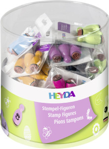 HEYDA Set de mini-tampons à motif 