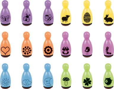 HEYDA Set de mini-tampons à motif 