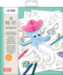 HEYDA Kit de coloriage 3D  HEYDA Kit de coloriage 3D