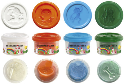 EBERHARD FABER Kit pâte à modeler Mini Kids, tons de base