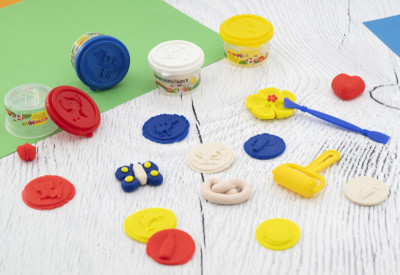 EBERHARD FABER Kit pâte à modeler Mini Kids, tons spéciaux
