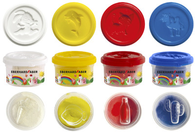EBERHARD FABER Kit pâte à modeler Mini Kids, tons spéciaux