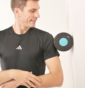 SCHILDKRÖT 2in1 Massagerolle, schwarz / blau