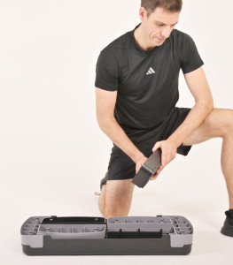 SCHILDKRÖT Fitness Stepper, schwarz / grau
