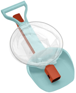SCHILDKRÖT 2in1 Beachtoy-Set, rot / blau