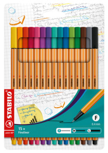 STABILO Feutre à pointe fine point 88, étui carton de 10