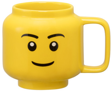 LEGO Mug WINKING GIRL, 530 ml, dans carton, jaune en céramique