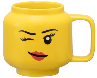 LEGO Mug HAPPY BOY, 530 ml, dans un carton, jaune, tasse LEGO, grand, garçon heureux