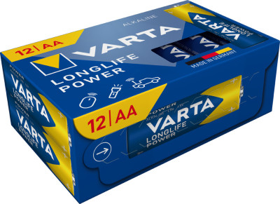 VARTA Alkaline Batterie Longlife Power, Mignon AA, 12er