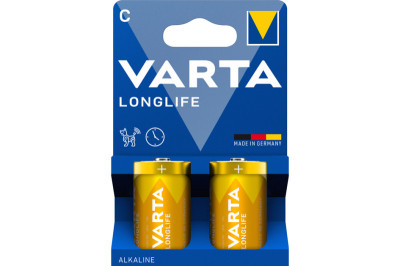 VARTA Alkaline Batterie Longlife, Baby (C/LR14), 4er