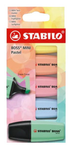 STABILO Surligneur BOSS MINI Pastel, étui carton de 3