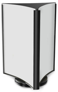 deflecto Tischaufsteller, drehbar, 3-seitig, DIN lang