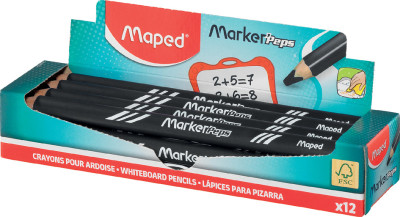 Maped Whiteboard-Marker Marker'Peps, schwarz, 12er Display