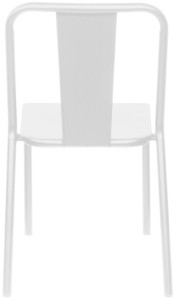 PAPERFLOW Chaise visiteur d'extérieur ARTY, set de 2, noir