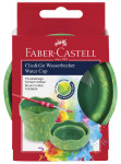 FABER-CASTELL Gobelet CLIC & GO, vert marbré