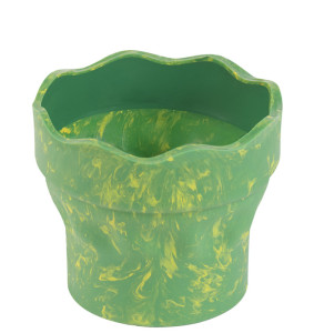 FABER-CASTELL Gobelet CLIC & GO, vert marbré