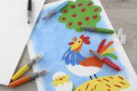 EBERHARD FABER Craie gel Basic, étui en carton de 6 EBERHARD FABER Craie gel Basic, étui en carton de 6