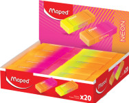 Maped Kunststoff-Radierer NEON, 20er Display Maped Kunststoff-Radierer NEON, 20er Display