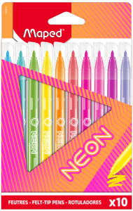 Maped Fasermaler NEON, 10er Kartonetui
