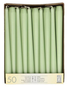 STARPAK Bougie de chandelier, 22 mm, pack de 50, turquoise