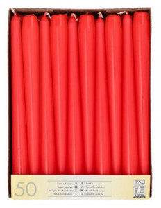 STARPAK Bougie de chandelier, 22 mm, pack de 50, turquoise
