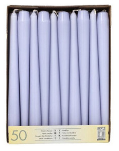 STARPAK Bougie de chandelier, 22 mm, pack de 50, fuchsia
