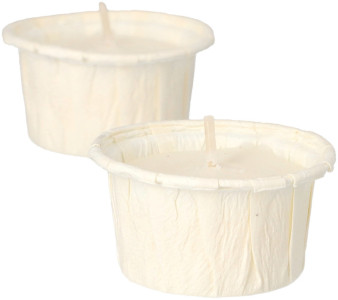 STARPAK Bougie chauffe-plat, diamètre: 42 mm, blanc