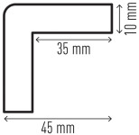 DURABLE Profilé de protection C25R, magnétique, rond DURABLE Profilé de protection C25R, magnétique, rond
