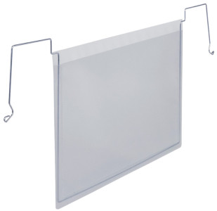 DURABLE Drahtbügeltasche, A4 quer, aus PP, transparent