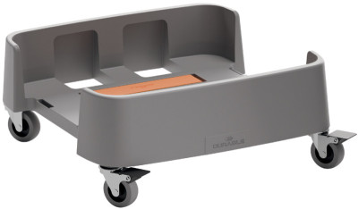 DURABLE Chariot DURABIN 90 L, en rPP, 4 roulettes, gris