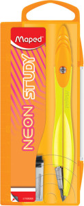 Maped Zirkelkasten STUDY NEON inkl. Adapterring, sortiert