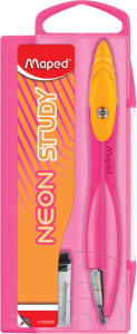 Maped Zirkelkasten STUDY NEON inkl. Adapterring, sortiert