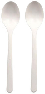 PAPSTAR Cuillère réutilisable, longueur: 185 mm, blanc