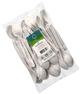 PAPSTAR Cuillère réutilisable, longueur: 185 mm, blanc